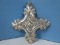 1990 Annual Reed & Barton Sterling Silver Christmas Cross Ornament-Wgt. 11.2G+/-, Ret. $99.95