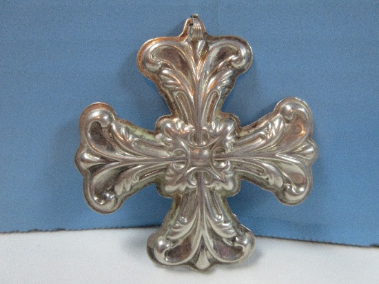 1994 Annual Reed & Barton Sterling Silver Christmas Cross Ornament-Wgt. 16.81G+/-, Ret. $79.95