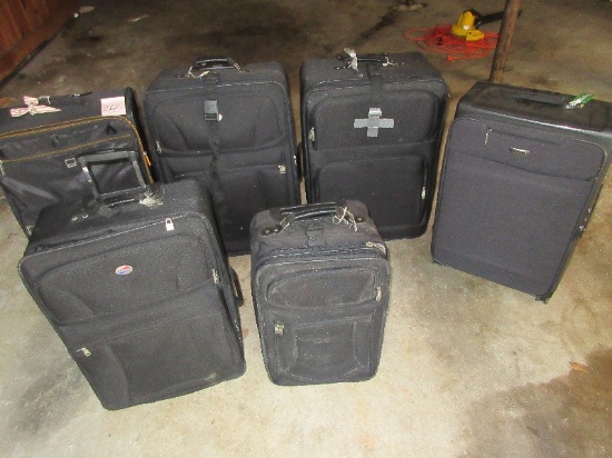 Lot Misc Luggage Suitcases American Tourist, Ricardo, Lucas & Other