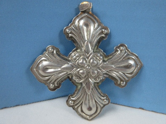 2000 Annual Reed & Barton Sterling Silver Christmas Cross Ornament-Wgt. 18.34G+/-, Ret. $89.95