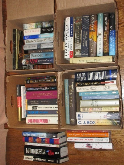 Lot Misc Books Self Help, Novels, History, Colin Powell, Dwelling Place, etc.