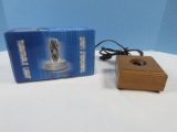 Lot Wooden Light Display Base & Turn Table Display Lighted Base-NIB