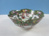 Japanese Porcelainware Hand Decorated in Macau Footed Lotus Flower Form 8