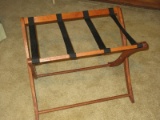 Wooden Folding Luggage Rack Suitcase Stand- 20 1/4