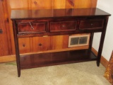 Pier 1 Imports Ashington Collection Console Table w/3 Drawers & Shelf-29