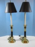 Pair Brass Neoclassical Style 28