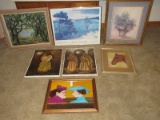 5pcs Original Framed Artwork 2 Gossiping Church Ladies 23