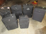 Lot Misc Luggage Suitcases American Tourist, Ricardo, Lucas & Other