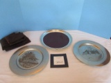 2 Collectors Hale's Southern Countryside Series by Darrel Koons 1972/1979 Train Depot/Barn