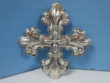 2011 Annual Reed & Barton Sterling Silver Christmas Cross Ornament 41st Edition-Wgt 16.17G+/-