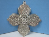 2010 Annual Reed & Barton Sterling Silver Christmas Cross Ornament-Wgt. 17.08G+/-, Ret. $140