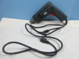 Black & Decker Corded Electric Drill w/Chuck Bit, Powers On!