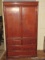 Impressive Chinoiserie Armoire Double Panel Doors Interior Shelves and Base Dovetail Drawers