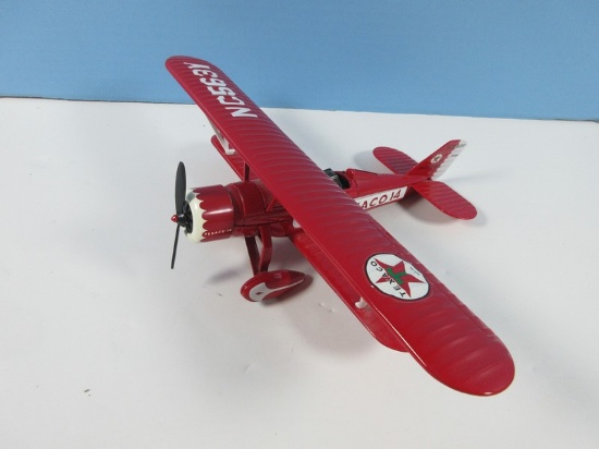 Ertl Collectors Texaco Die Cast Metal Stearman Bi-Plane Coin Bank NC5634 No. 3 In Series