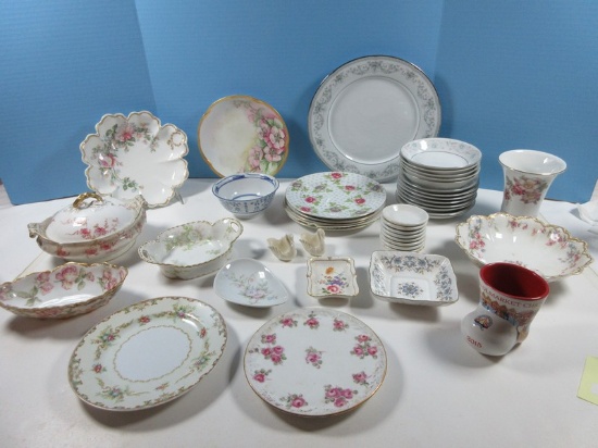 Lot Misc. Limoges/Fine China Haviland France For Charles R. Edmonston Bon-Bon Dish