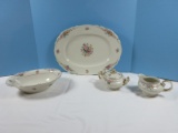 5 pc. Hostess Set Franconia-Krautheim Selb Bavaria Fine China Rosina Pattern 15