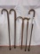 Lot 3 Graham-Fled Health Products Lumex Wood Canes, Harvy & Other