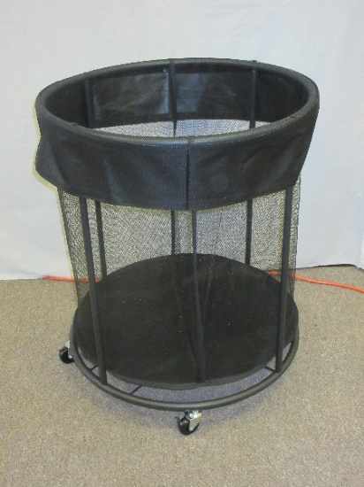 Ball Storage Bin Cart Approx. 48 Gallons Mesh Ball Holder on Casters Retail: $55
