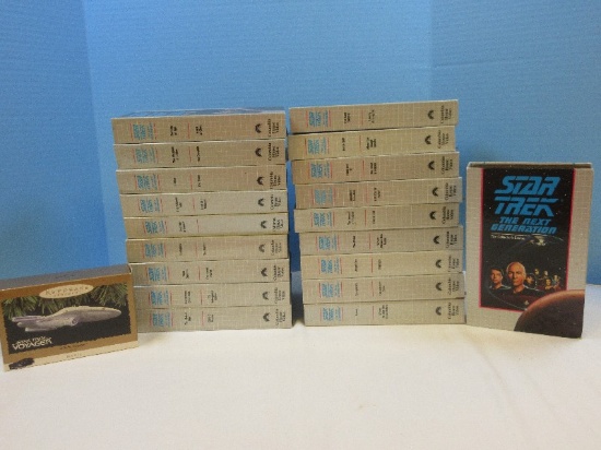 Set of 19 Star Trek The Next Generation The Collectors Edition VHS Video Cassette Tapes Plus