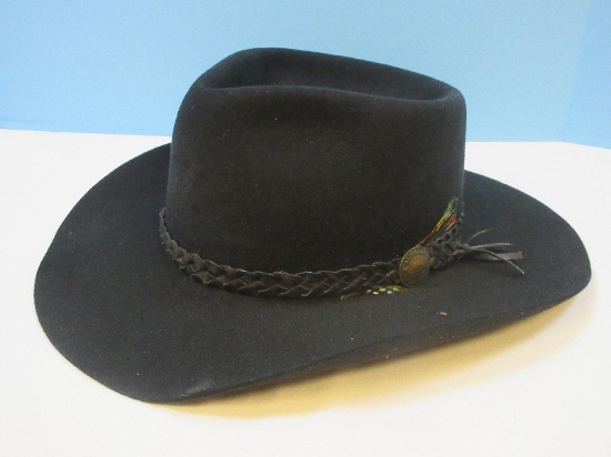 Akubra Australian Outback Collection Western Cowboy Hat Black Made in Australia Exclusively