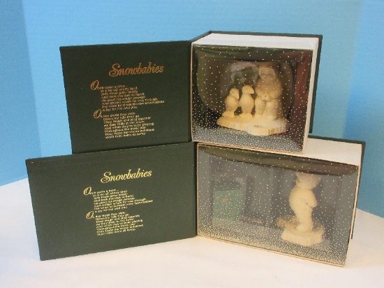 2-Collectible Department 56 Winter Tales of The Snowbabies 4" Porcelain Figurine in Original