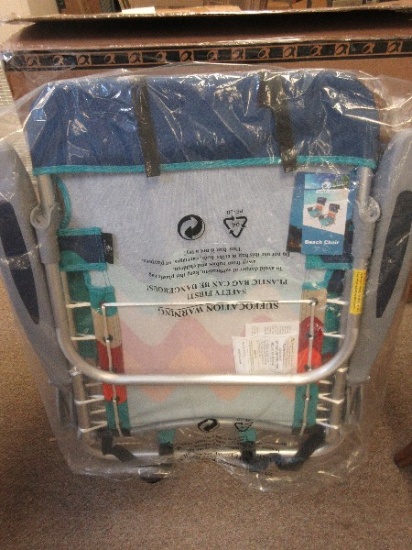 Pair Alpha Camp Beach Folding Chairs Padded Headrest NIB