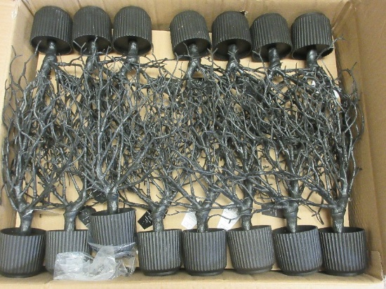 30 Seasonal Specialties, LLC Black Halloween 15" Trees NIB Retail: $5 Each