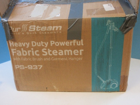 Pur-Steam Heavy Duty Powerful Fabric Steamer w/ Fabric Brush and Garment Hanger