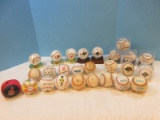 25 Baseballs Advertising Logos Mr. Peanut, My First Baseball, Braves 1996 World Series