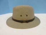 New Stetson Water Repellent Men's Khaki Gable All Weather Safari Hat Fedore Size XXL