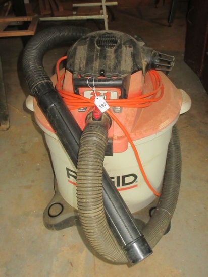 Ridgid 2 In 1 Wet/Dry Vac 16 Gallon Capacity 6.25 Peak Horsepower