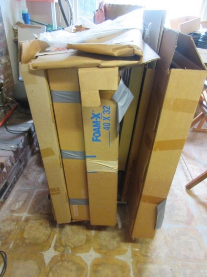 Lot Cart w/Misc Various Colors Card Stock Matting