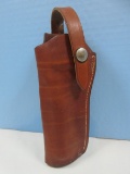 Bianchi Leather Belt Pistol Holster #1 Small Side Arm 6 1/2