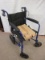New Medline Transport Chair Aluminum Frame Escel w/12