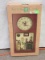 Astor Lane 3-D Golf Theme Sports Shadow Box Clock- NIB 19 1/2