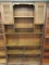 Country Cottage Pine Bookcase w/Double Louver Panel Doors Adjustable Shelves &