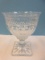 Godinger Shannon Crystal Collection Brandon Pattern Cut Band Cut Panels Design 9 1/2
