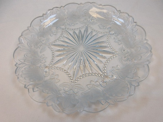 Fifth Avenue Crystal Fleur De Lis Pattern #FIF 10 Crystal Frosted Leaves & Plumes Dot Swag