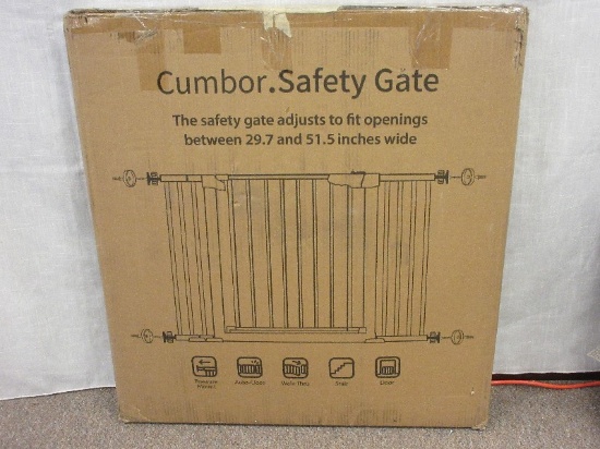 Cumbor Safety Gate Adjust to Foot Openings- NIB