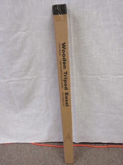 63" Wooden Tripod Easel Pine Wood by Viswin Max Height 63"- NIB