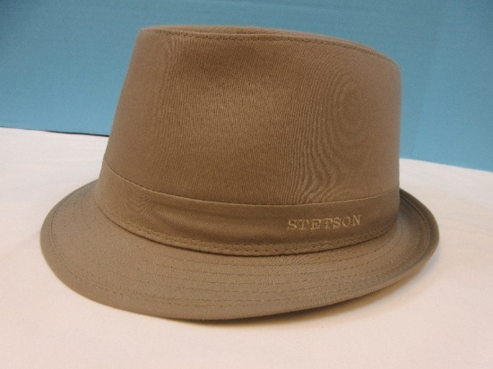 New Stetson Men's Travel Hat- Khaki Size XL, Retail $50.00