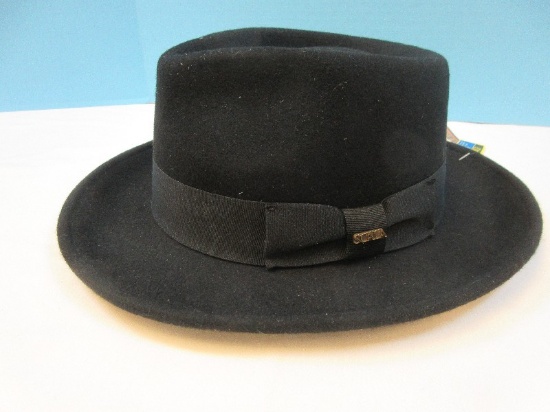 New Men's Scala 4 Seasons Felt Gray Dorfman Pacific Co. Handmade Fedora Hat Size L- $75.00