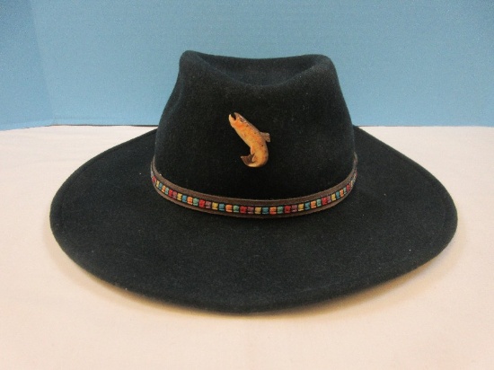 J Hats Americana Collection Cowboy Western Hat Unisex Adults Colorful Band- No Size