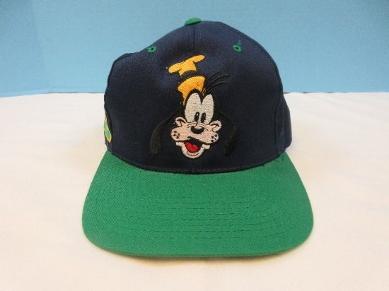 Disney Store Goofy Embroidered Baseball Cap Navy/Green Bill- One Size