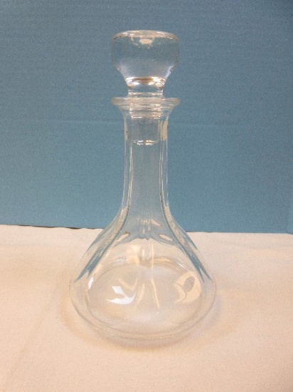 Cristal France 10" Ships Decanter Mid Century Modern Style