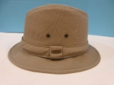 Stetson New Men's Brim Fedora Hat Khaki- Size XL, Retail $50.00