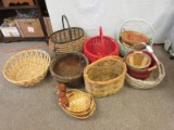 Decorative Hand Woven Baskets Metal Frame, Harvest Baskets, etc.