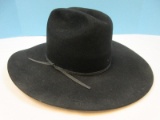 Awesome New Stetson 4X Cattleman Corral Black Cowboy Hat Wool-Retail $125-159-Size 7 1/8