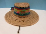 Straw Summer Beach Hat Corona Beer- No Size