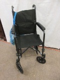 New Drive Steel Transport Chair Series w/Padded Arm Rest Foot Rest Easy Grip Handles to Lift,